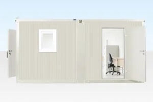 6.5M X 4.6M Side Linked Flat Pack Container Office